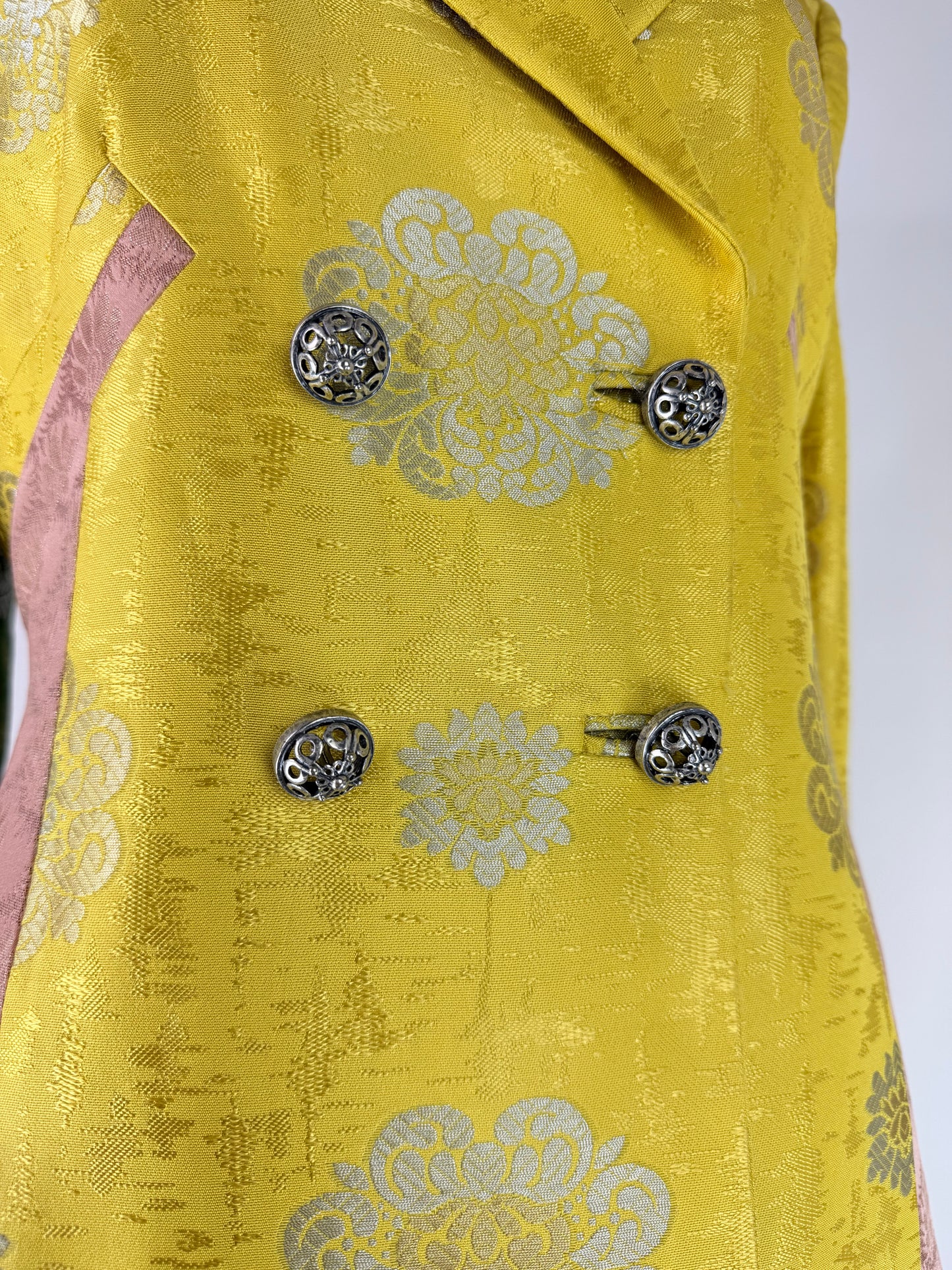Versace Fall 2002 Patchwork Jacquard Coat