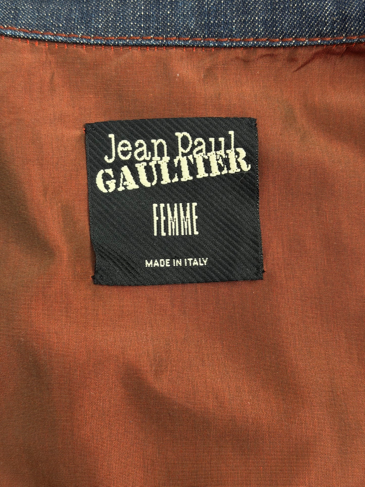 Jean Paul Gaultier Spring 2004 Runway Lace-Up Denim Jacket / Micro Dress