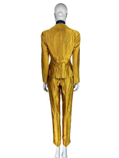 Dior by John Galliano Spring 1997 RTW Golden Silk Suit