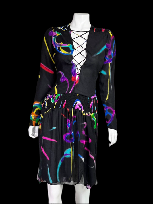 Highly Documented Versace Spring 2002 RTW Silk Cut Out Dress