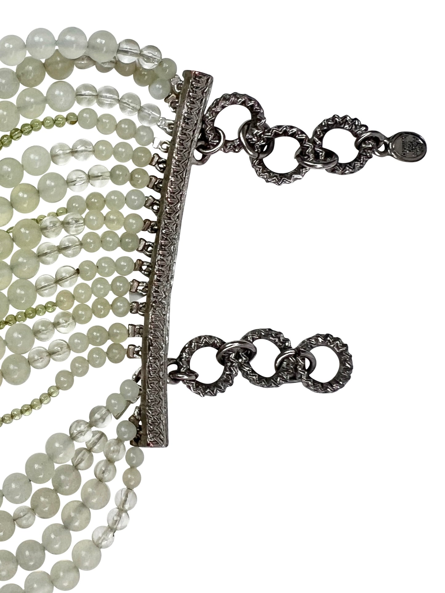 Dior Fall 1999 Maasai Natural Jade Choker Necklace