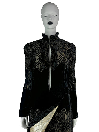 Roberto Cavalli Fall 2006 Velvet Coat / Dress
with Silk Lining