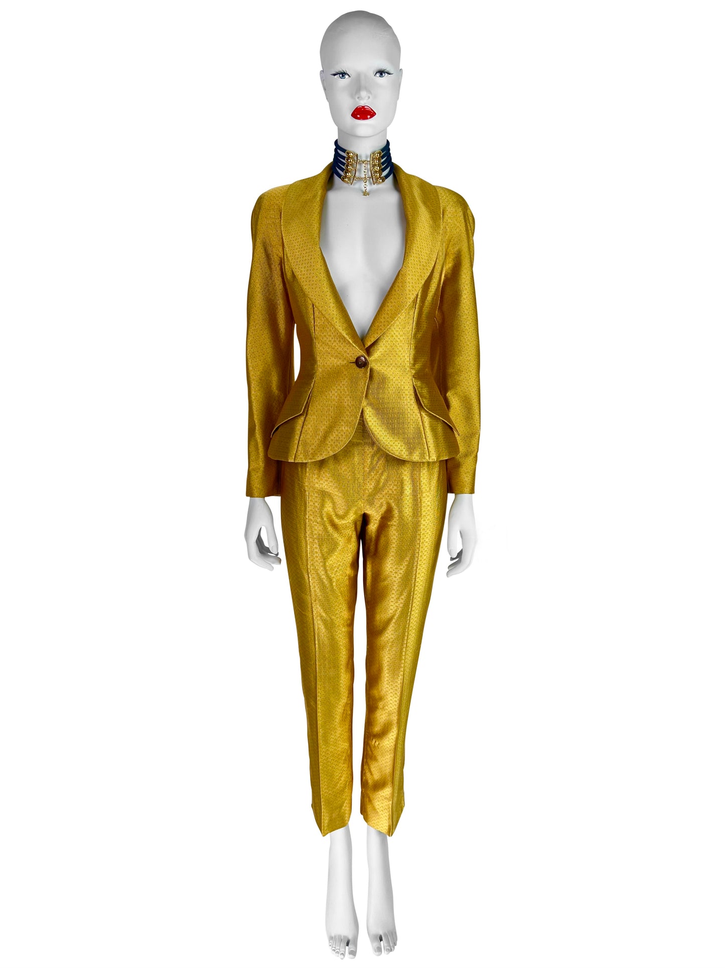 Dior by John Galliano Spring 1997 RTW Golden Silk Suit