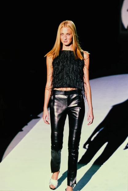 Gucci by Tom Ford Spring 1999 Leather Biker Pants