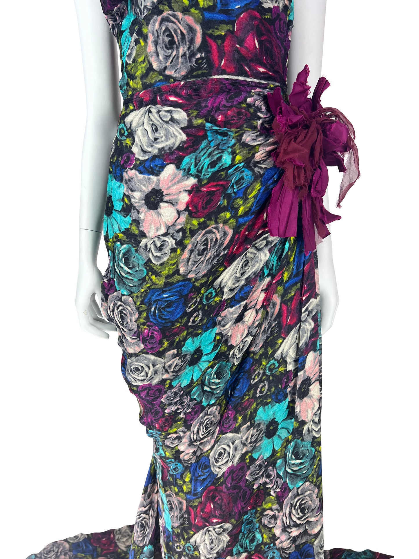 Lanvin by Alber Elbaz Resort 2010 Dramatic Floral Silk Gown