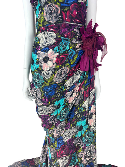 Lanvin by Alber Elbaz Resort 2010 Dramatic Floral Silk Gown