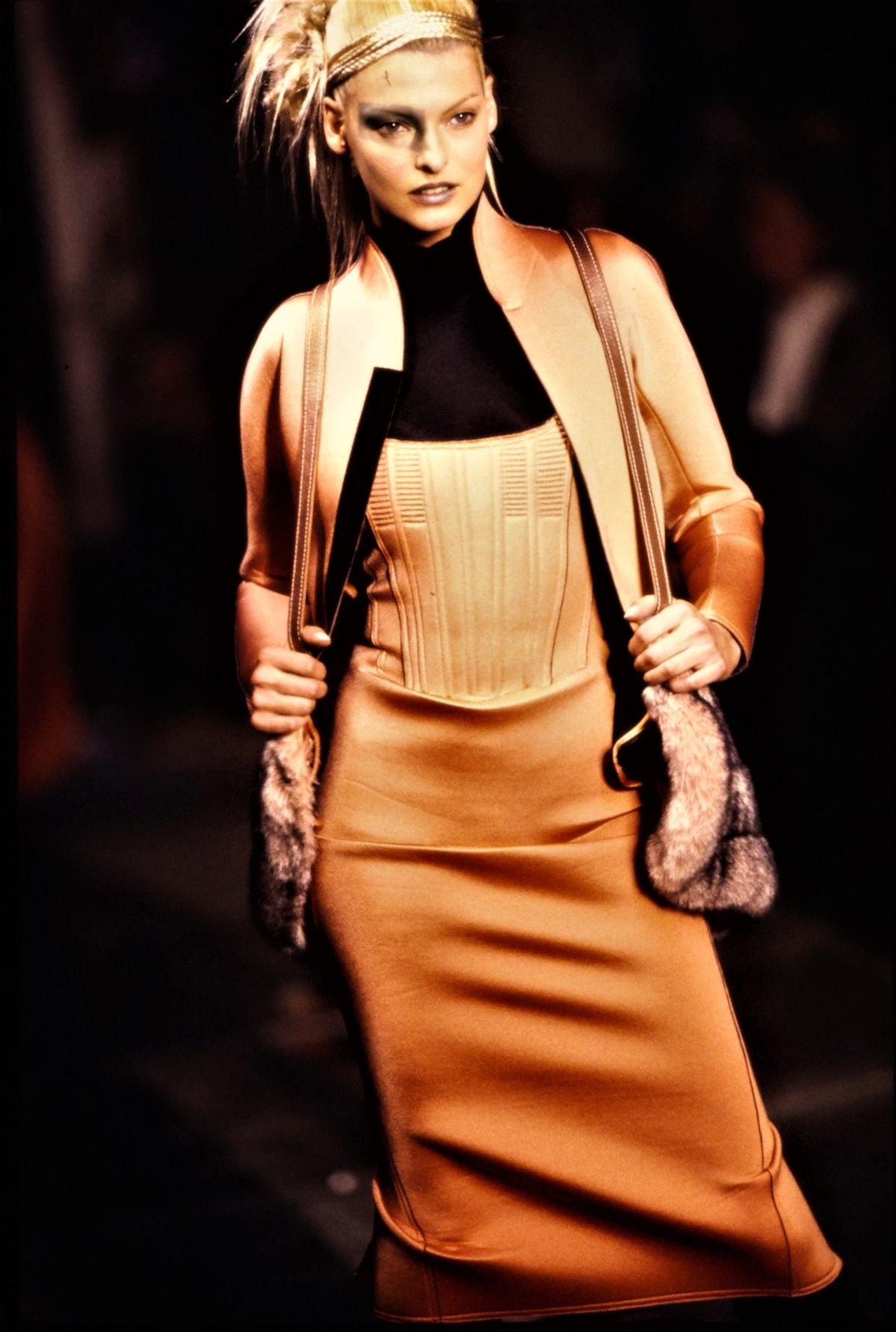 Jean-Paul Gaultier Fall 1995 Corseted Jersey Dress