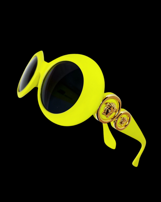Gianni Versace Spring 1996 Medusa 418 Matte Neon Sunglasses