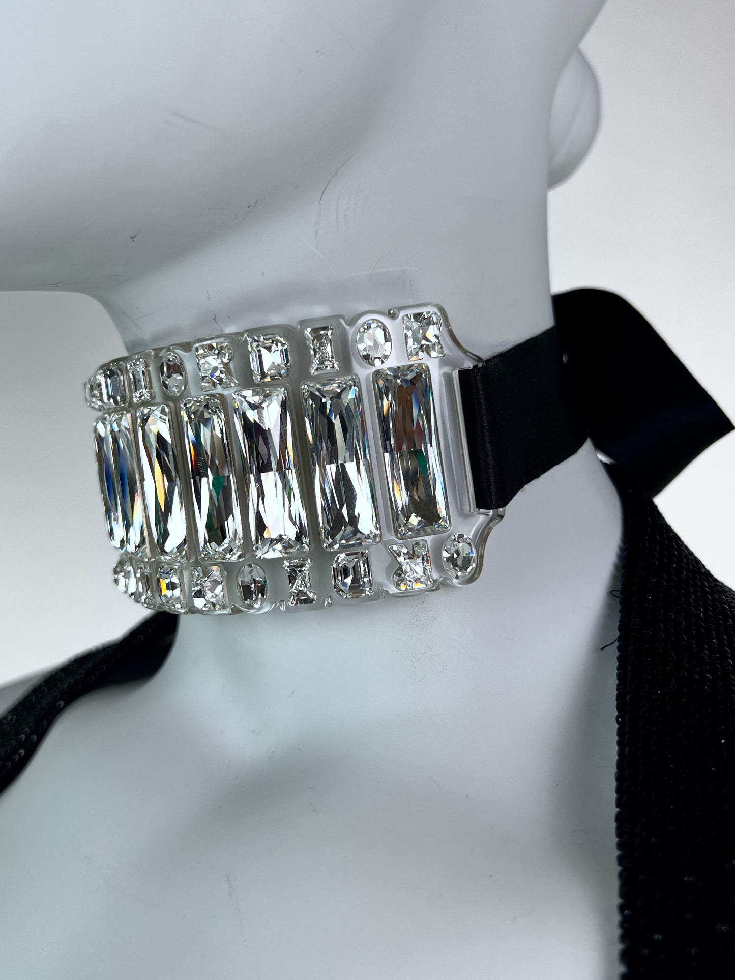 Dior by John Galliano Spring 2004 Runway Plexiglass Crystal Choker