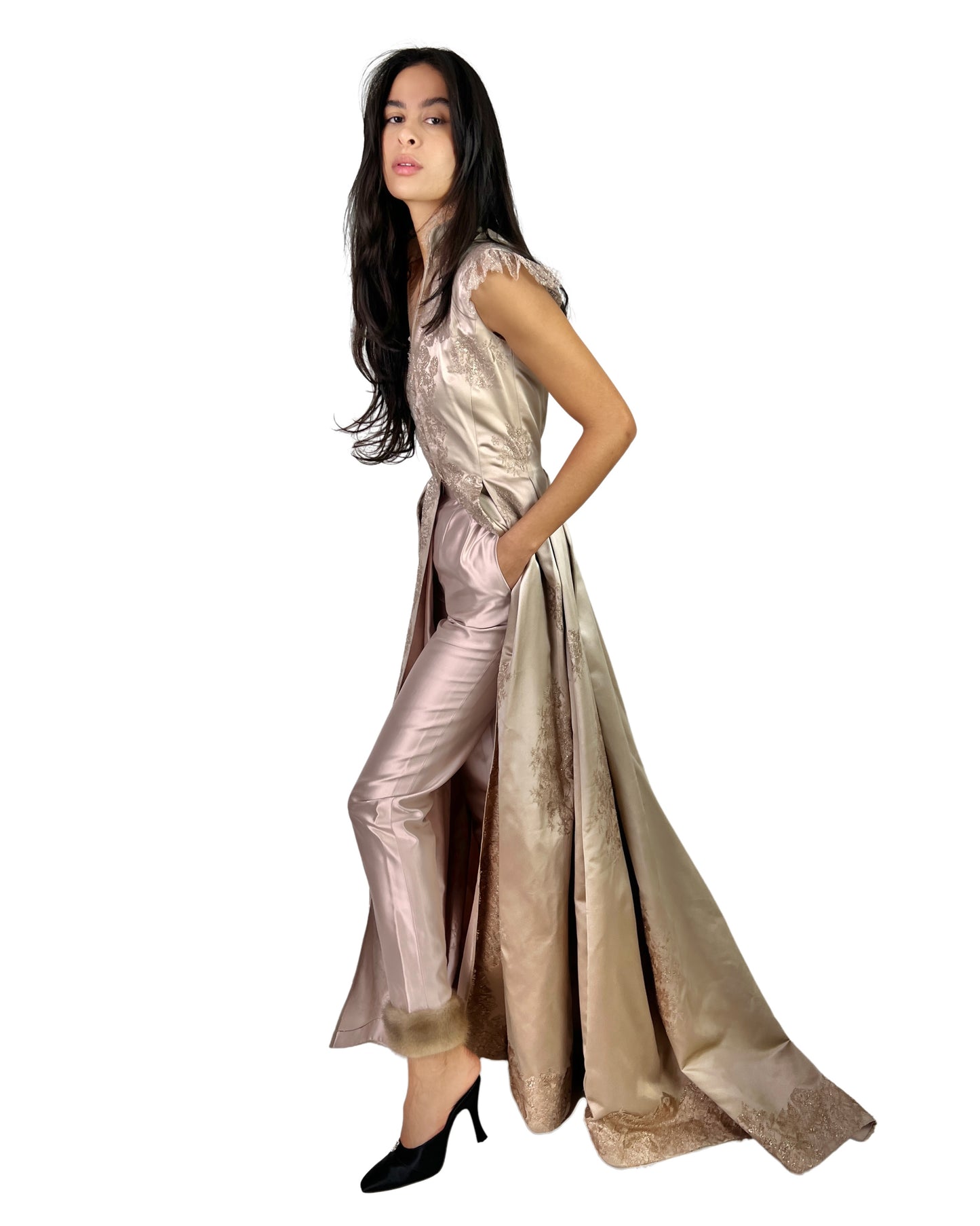 Haute Couture Pierre Balmain by Oscar de la Renta Fall 1998 Runway Ensemble
