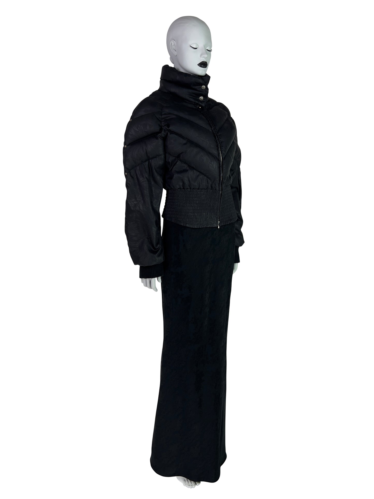 Dior by John Galliano Fall 1998 Black Down Feather Puffer Jacket