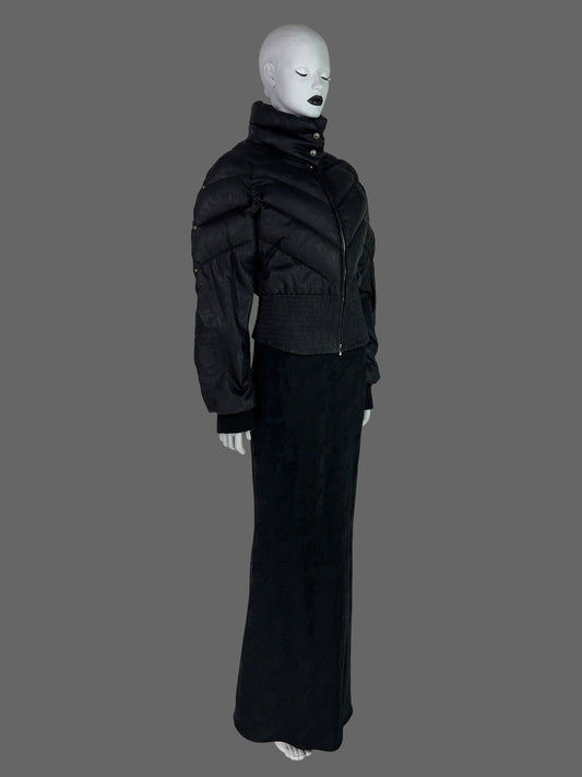Dior by John Galliano Fall 1998 Black Down Feather Puffer Jacket