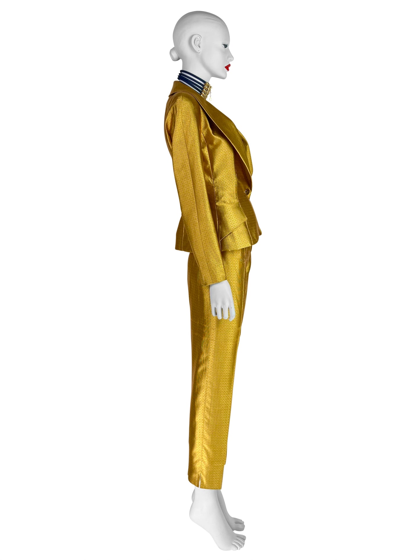 Dior by John Galliano Spring 1997 RTW Golden Silk Suit