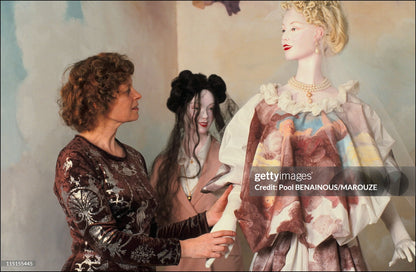 Vivienne Westwood Fall 1990 “Portrait Collection” Foiled “Boulle” Printed Velvet Bodycon Dress