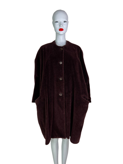 Dolce & Gabbana Fall 1990 Plush Oversized Wool Coat