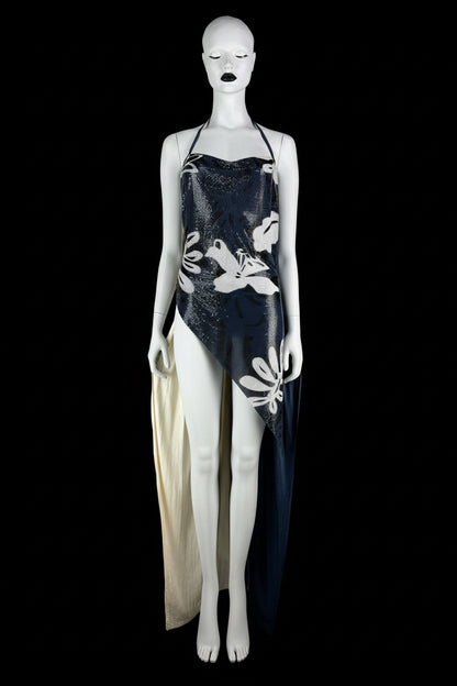 Gianni Versace Spring 1984 Oroton Metal Mesh Tunic Top