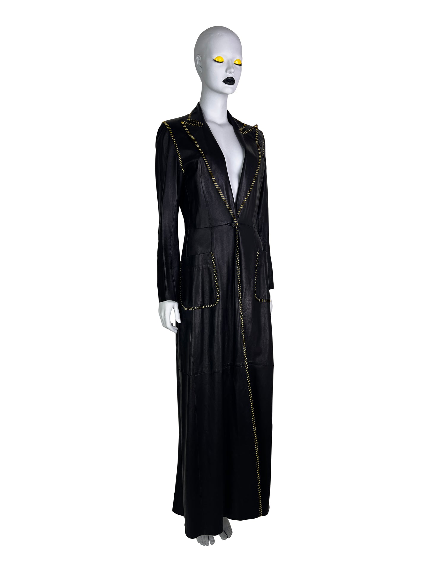 Alexander McQueen for Givenchy Spring 2000 Leather Coat