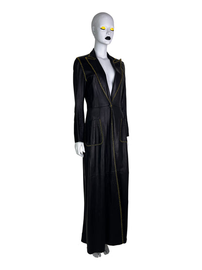Alexander McQueen for Givenchy Spring 2000 Leather Coat