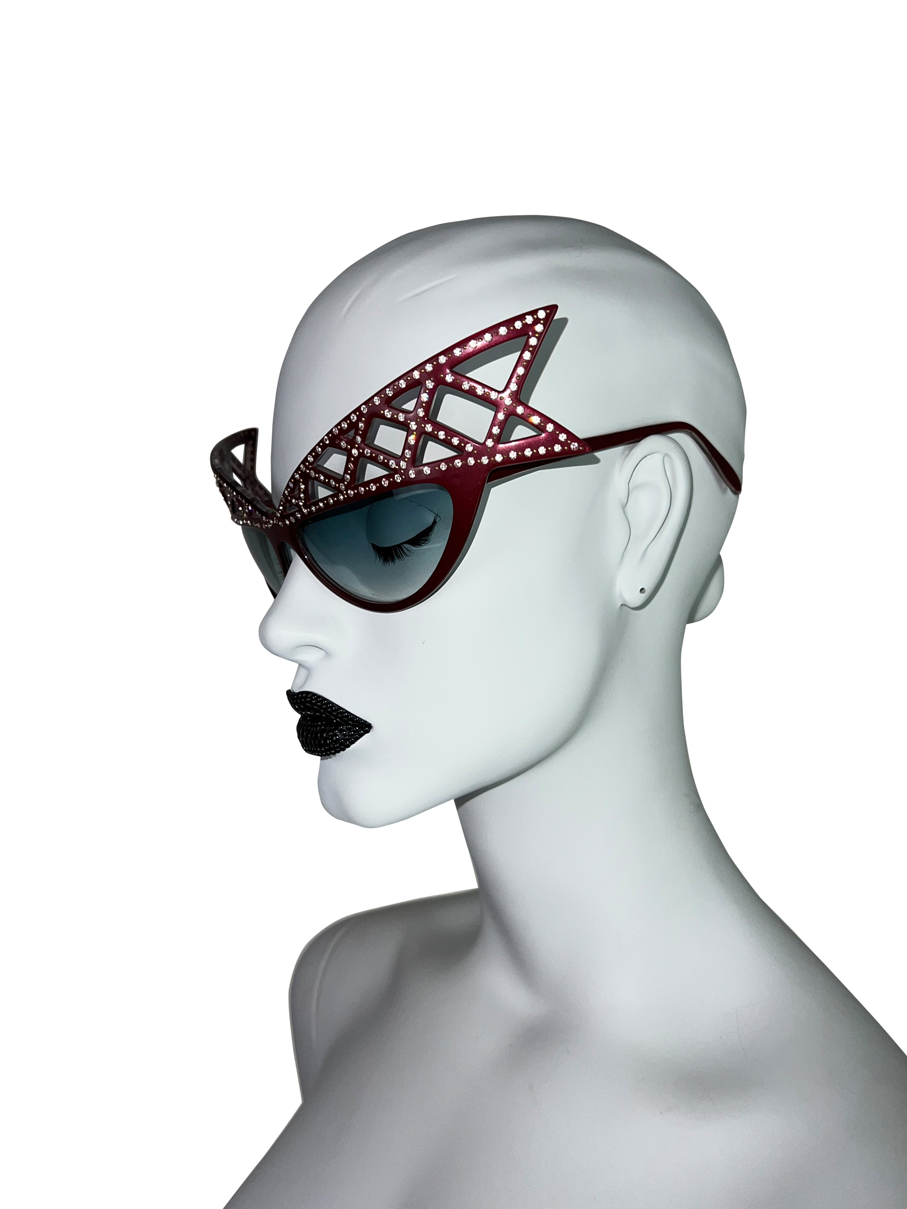 Alain Mikli 1981 Bedazzled “WINGS” Sunglasses