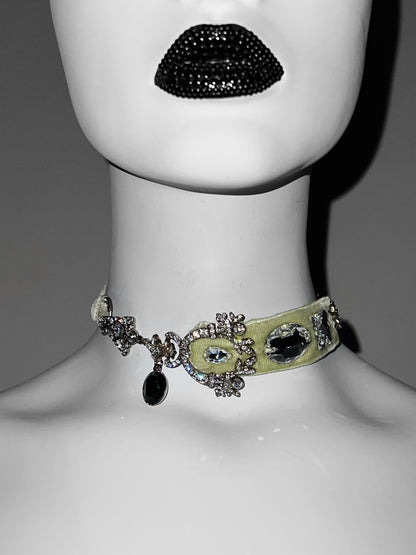 Dior by John Galliano Spring 2005 RTW Runway Velvet Choker