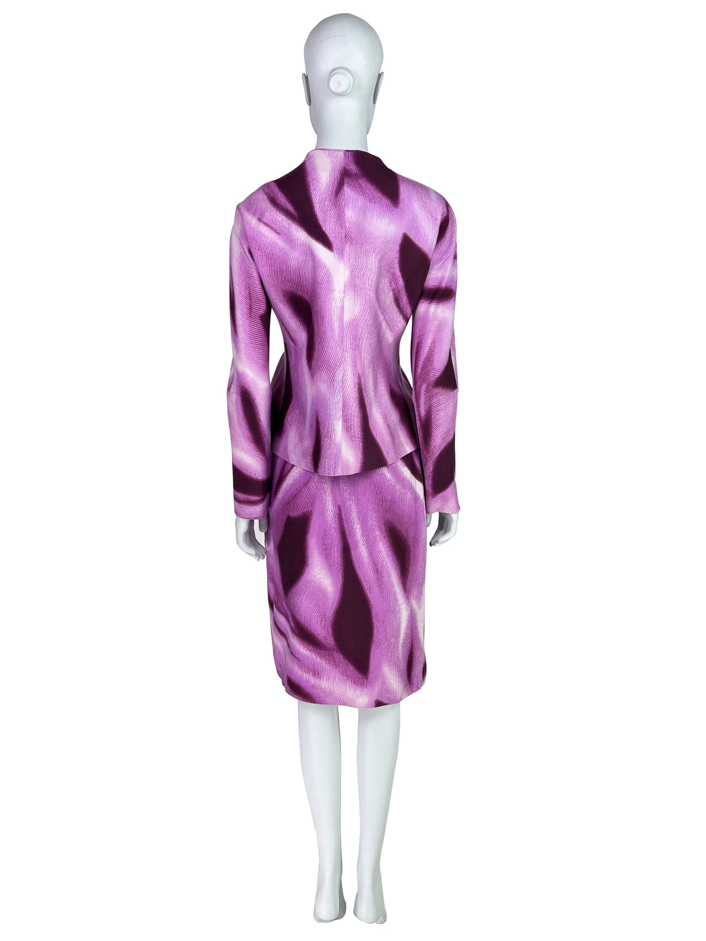 Gianni Versace Spring 1999 Silk Printed Skirt Suit