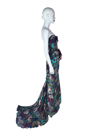 Lanvin by Alber Elbaz Resort 2010 Dramatic Floral Silk Gown