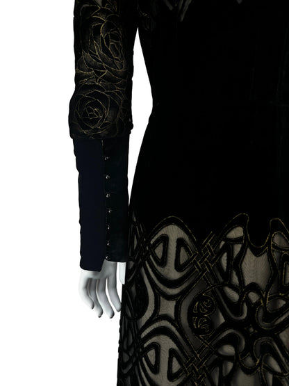 Roberto Cavalli Fall 2006 Velvet Coat / Dress
with Silk Lining