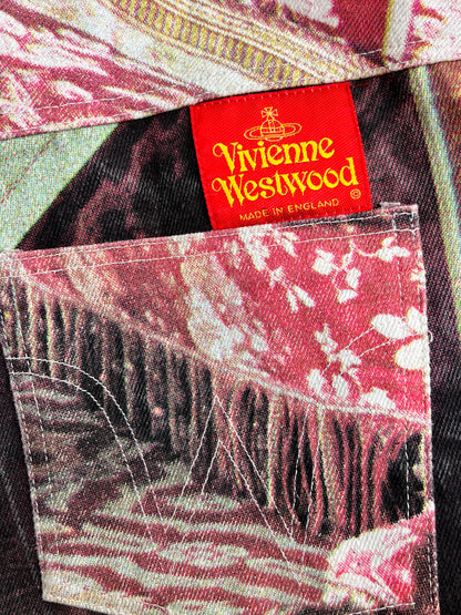Vivienne Westwood Spring 1992 “Salon” Print Straight Jeans