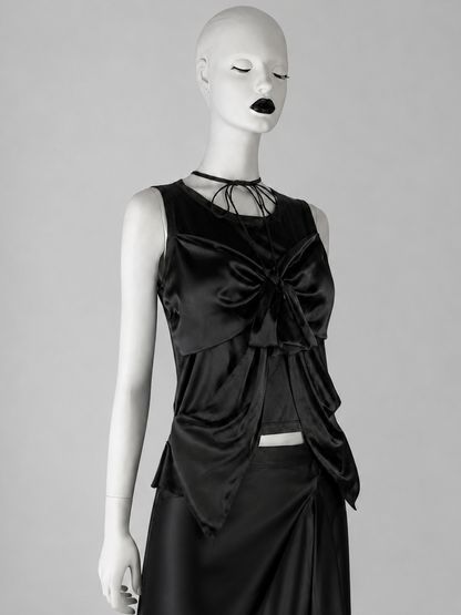2000s Jean-Paul Gaultier Draped Silk Top