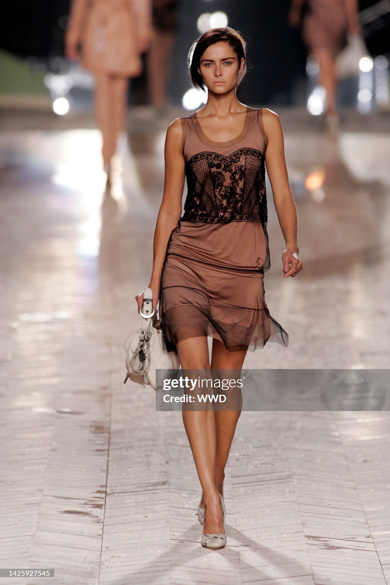 Dior Spring 2006 Embroidered Mesh Silk Mini Dress