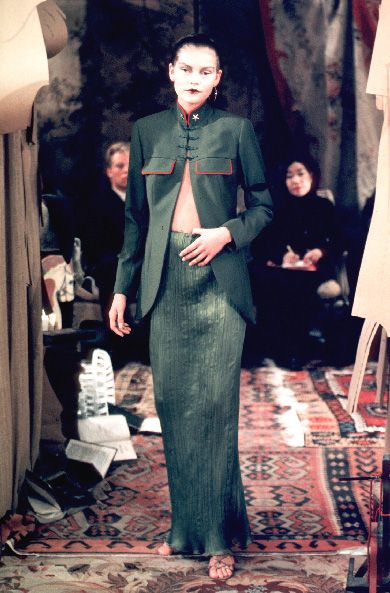 Dior Spring 1999 RTW 3-pieces Rubber Knitted Ensemble