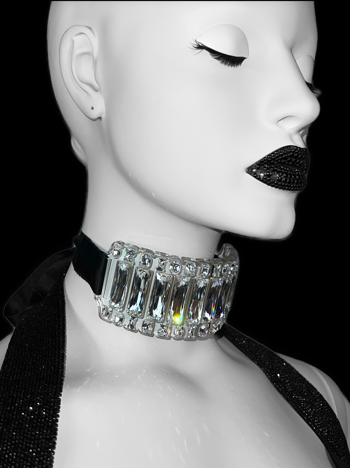 Dior by John Galliano Spring 2004 Runway Plexiglass Crystal Choker
