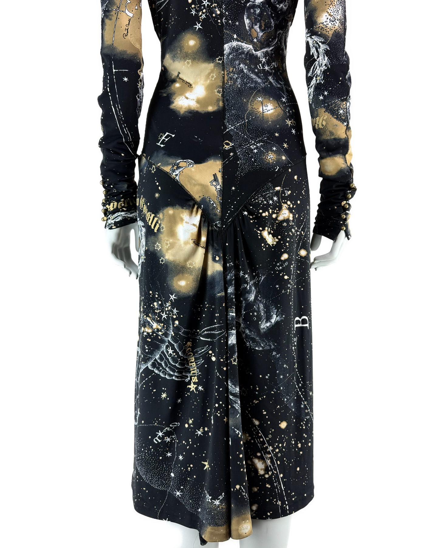 Roberto Cavalli Fall 2003 Constellation Print Dress