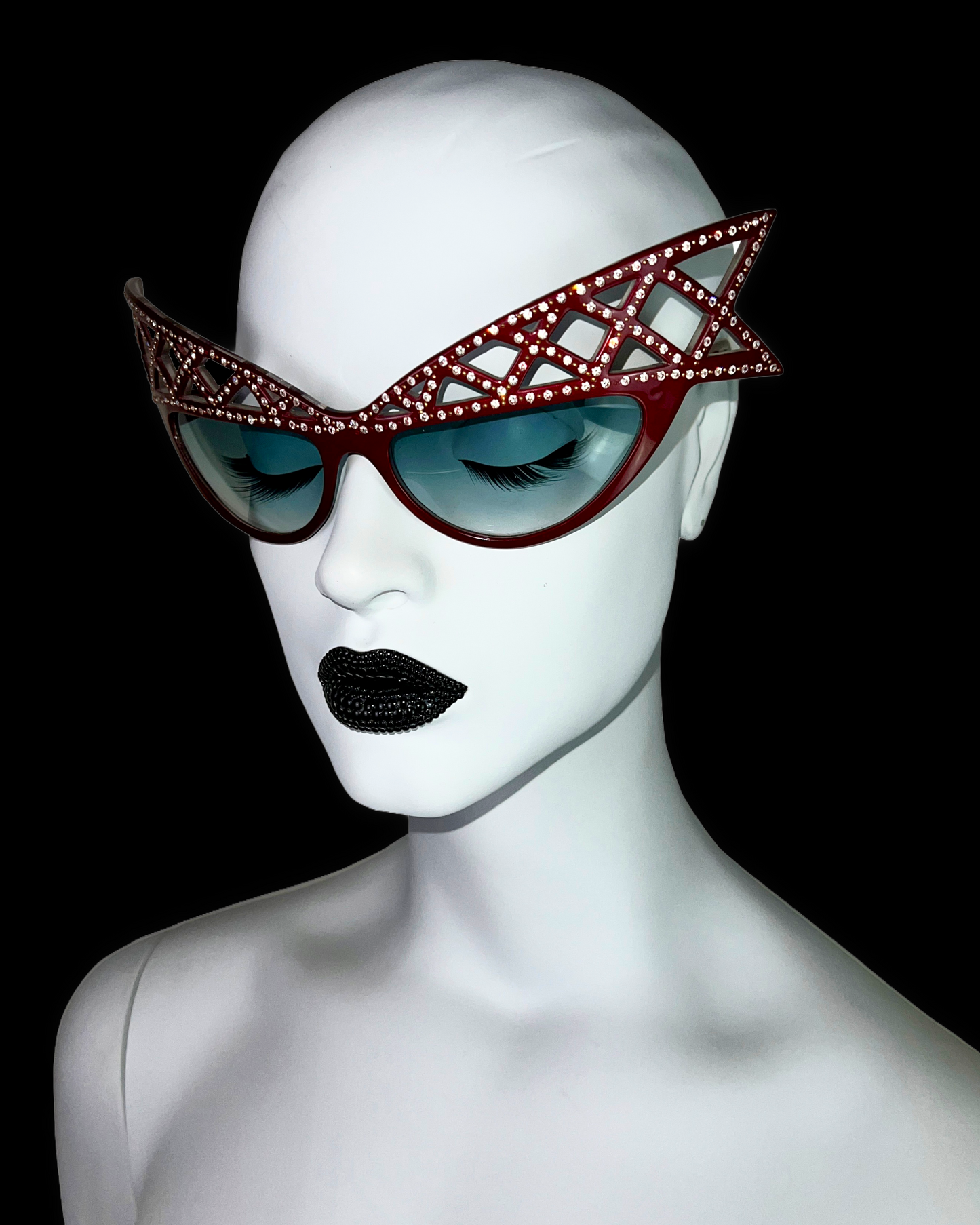 Alain Mikli 1981 Bedazzled “WINGS” Sunglasses