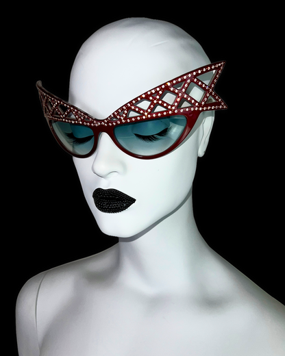 Alain Mikli 1981 Bedazzled “WINGS” Sunglasses
