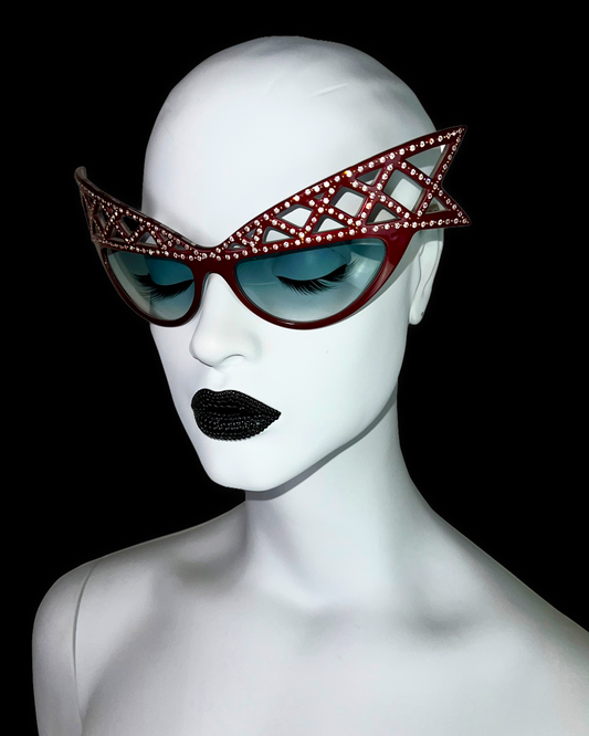 Alain Mikli 1981 Bedazzled “WINGS” Sunglasses