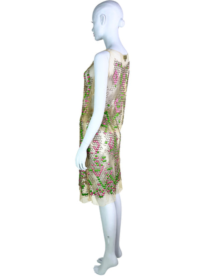 Fendi Spring 2000 Embroidered Mesh Ensemble