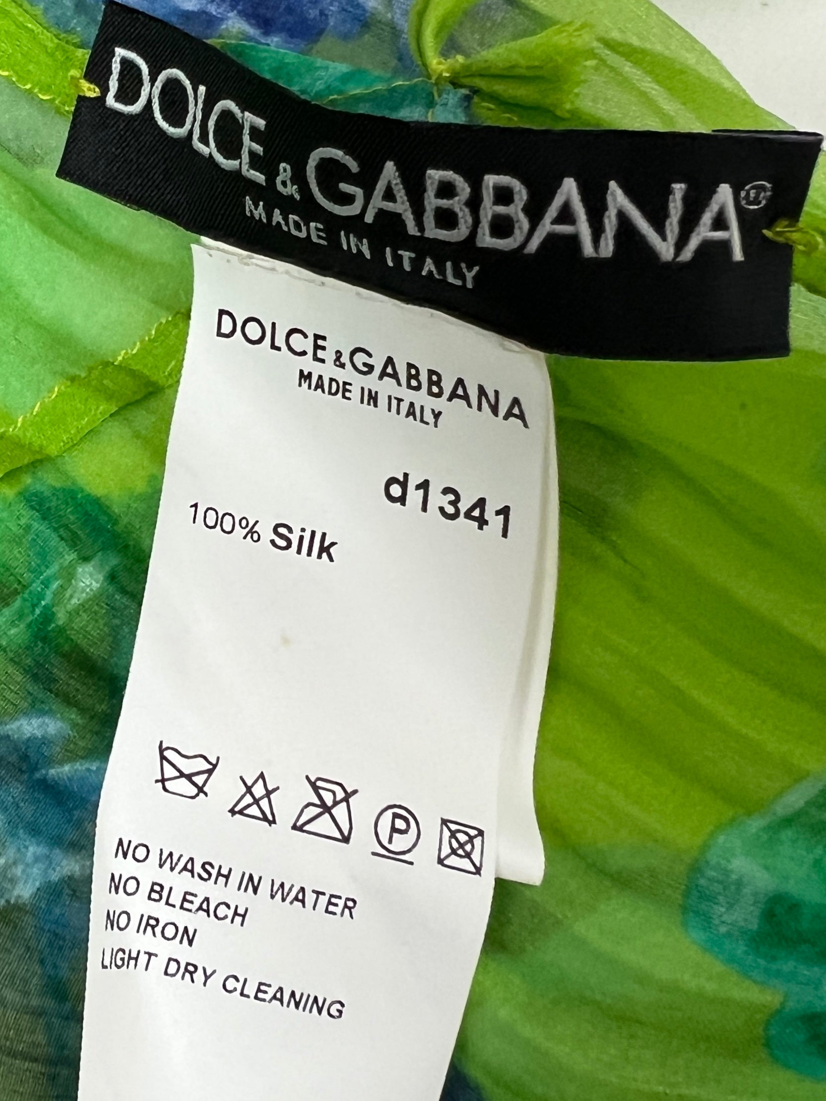 Dolce & Gabbana Fall 2000 Plisse Silk Dress
