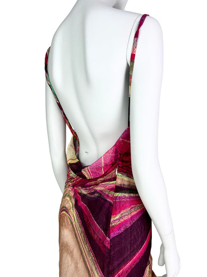 Versace Fall 2000 Lace Printed Gown