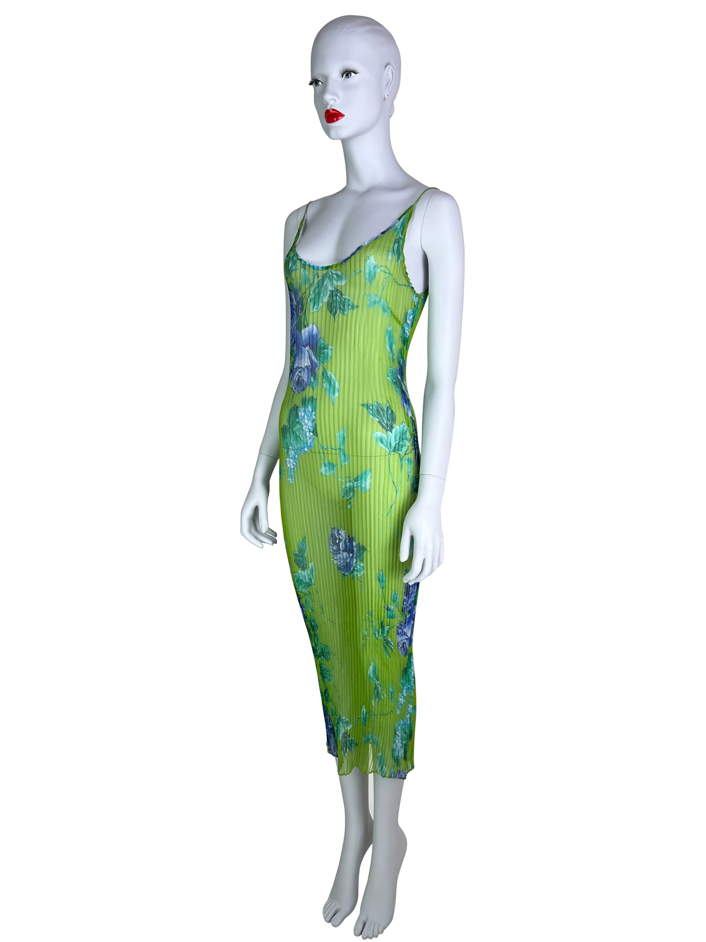 Dolce & Gabbana Fall 2000 Plisse Silk Dress