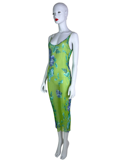 Dolce & Gabbana Fall 2000 Plisse Silk Dress