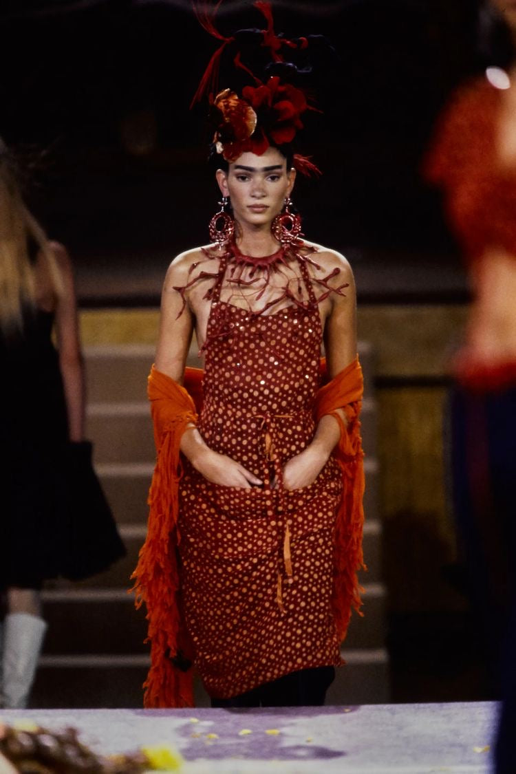 Jean-Paul Gaultier Spring 1998 Frida Kahlo Apron Dress