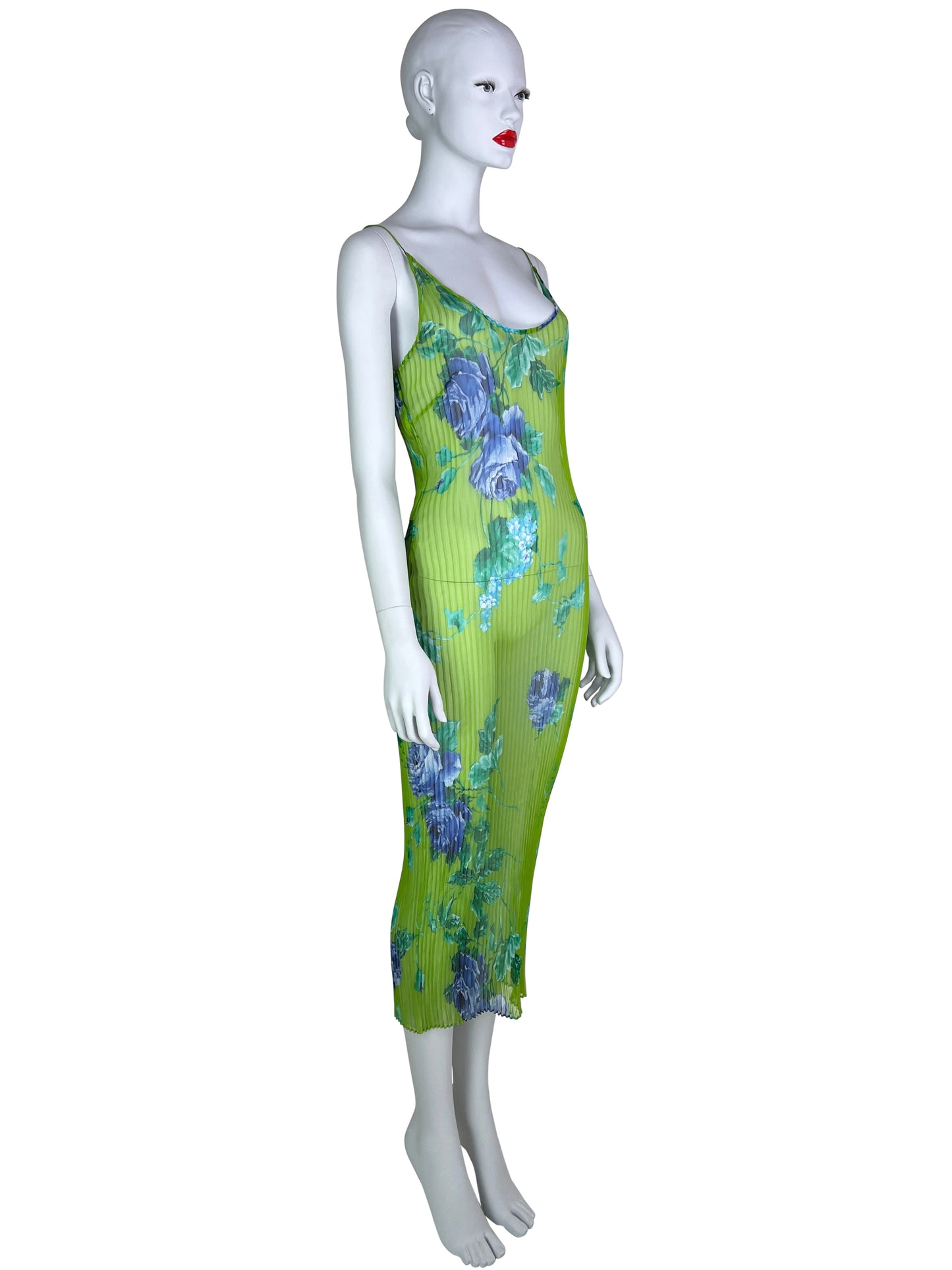 Dolce & Gabbana Fall 2000 Plisse Silk Dress