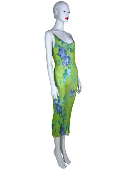 Dolce & Gabbana Fall 2000 Plisse Silk Dress