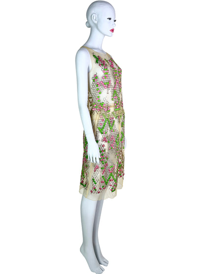 Fendi Spring 2000 Embroidered Mesh Ensemble