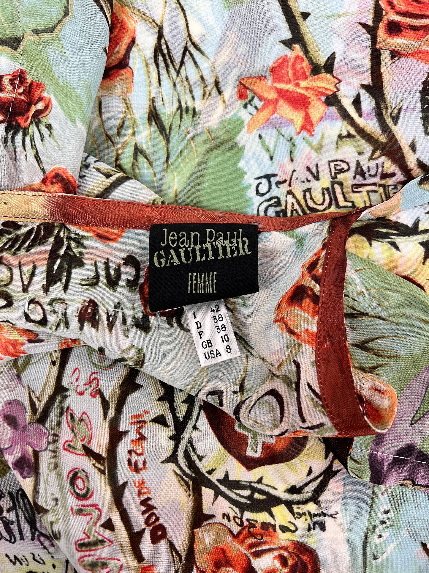 Jean-Paul Gaultier Spring 1998 Frida Kahlo Apron Dress