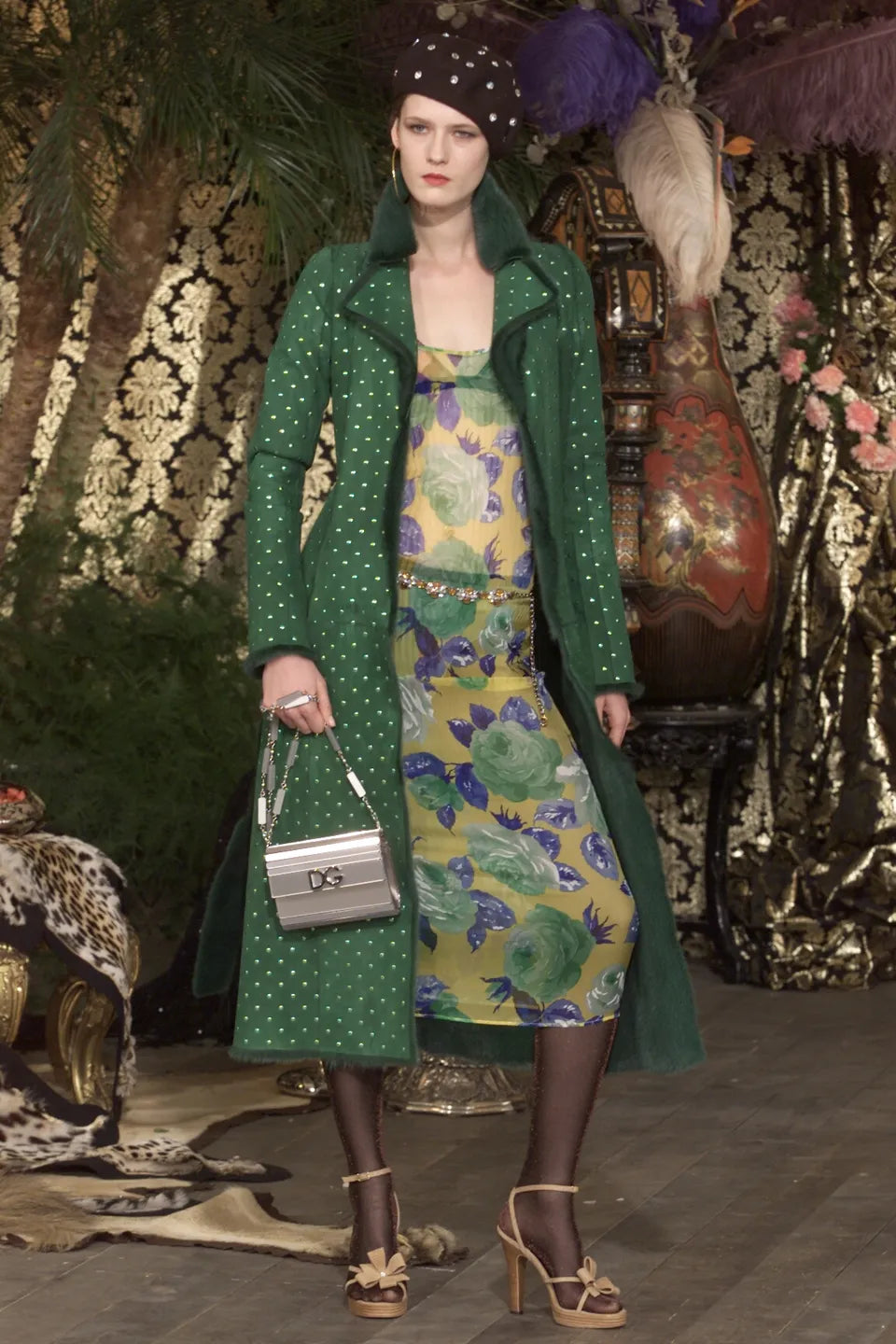 Dolce & Gabbana Fall 2000 Plisse Silk Dress