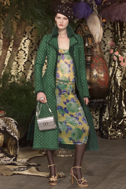 Dolce & Gabbana Fall 2000 Plisse Silk Dress