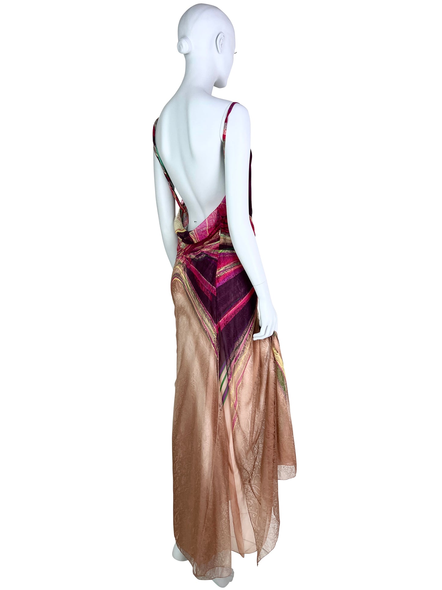 Versace Fall 2000 Lace Printed Gown