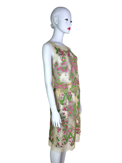 Fendi Spring 2000 Embroidered Mesh Ensemble